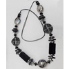 Fashionable Necklaces Cotton wax cord with Acrylic Beads, Necklaces:about 35.5-inch long, Sold by Strand