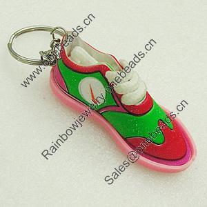 Key Chain With PVC, Shoes 77x30mm, Sold by PC