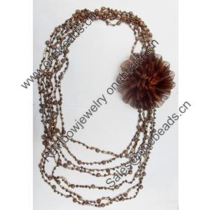 Fashionable Necklaces with Cord, Necklaces:about 35.5-inch long, Sold by Strand