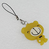PU Leather Key Chain, Bear 40x32mm, Sold by PC