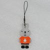 PU Leather Key Chain, Bear 54x26mm, Sold by PC