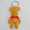 PU Leather Key Chain, Bear 92x50mm, Sold by PC