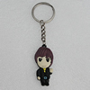 PU Leather Key Chain, 49x22mm, Sold by PC