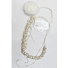 Fashionable Necklaces with Seed Glass Beads & Flower , Necklaces:about 35.5-inch long, Sold by Strand