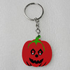 Key Chain, Iron Ring with Wood Charm, Vegetable 45x42mm, Sold by PC