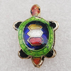 Cloisonne Beads, Tortoise 14x20x5mm Hole:1.5mm, Sold by PC 