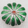 Cloisonne Beads, Flower 18x7mm Hole:1.5mm, Sold by PC 