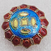 Cloisonne Beads, 20x6mm Hole:1.5mm, Sold by PC 