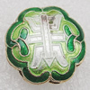 Cloisonne Beads, Flower 18x9mm Hole:1.5mm, Sold by PC 