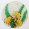 Shell Pendant, Flat Round, 50mm, Hole:Approx 1mm, Sold by Bag