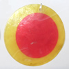 Shell Pendant, Flat Round, 50mm, Hole:Approx 1mm, Sold by Bag