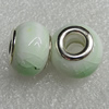 Ceramics Beads European, European Style, 15x11mm Hole:6mm, Sold by Bag