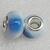 Ceramics Beads European, European Style, 15x11mm Hole:6mm, Sold by Bag