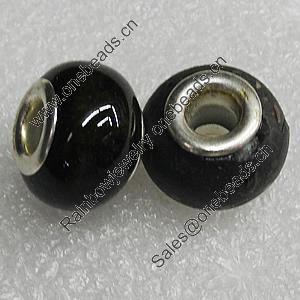 Ceramics Beads European, European Style, 15x11mm Hole:6mm, Sold by Bag