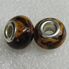 Ceramics Beads European, European Style, 15x11mm Hole:6mm, Sold by Bag