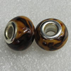 Ceramics Beads European, European Style, 14x10mm Hole:5mm, Sold by Bag