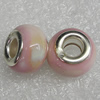 Ceramics Beads European, European Style, 14x10mm Hole:5mm, Sold by Bag