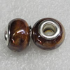 Ceramics Beads European, European Style, 15x11mm Hole:6mm, Sold by Bag