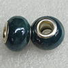 Ceramics Beads European, European Style, 14x10mm Hole:5mm, Sold by Bag