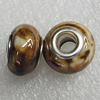 Ceramics Beads European, European Style, 14x10mm Hole:5mm, Sold by Bag