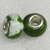 Ceramics Beads European, European Style, 15x11mm Hole:6mm, Sold by Bag