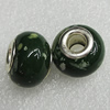 Ceramics Beads European, European Style, 15x11mm Hole:6mm, Sold by Bag