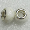 Ceramics Beads European, European Style, 14x10mm Hole:5mm, Sold by Bag