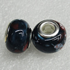 Ceramics Beads European, European Style, 15x11mm Hole:6mm, Sold by Bag