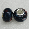 Ceramics Beads European, European Style, 14x10mm Hole:5mm, Sold by Bag