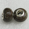 Ceramics Beads European, European Style, 15x11mm Hole:6mm, Sold by Bag