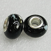 Ceramics Beads European, European Style, 14x10mm Hole:5mm, Sold by Bag