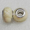 Ceramics Beads European, European Style, 13x9mm Hole:5mm, Sold by Bag