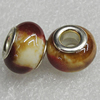 Ceramics Beads European, European Style, 15x11mm Hole:6mm, Sold by Bag