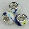 Ceramics Beads European, European Style, 14x10mm Hole:5mm, Sold by Bag