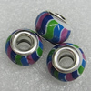 Ceramics Beads European, European Style, 15x11mm Hole:6mm, Sold by Bag