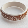 Wood Bracelet, width:20mm, Inner diameter:67mm, Sold by PC