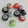 Ceramics Beads European, European Style, Mix Color, 15x11mm Hole:6mm, Sold by Bag