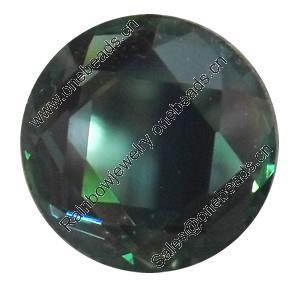 Crystal Cabochons, Flat Round, 18mm, Sold by Bag