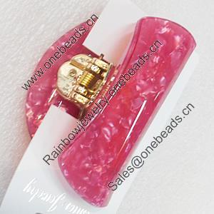 Fashional hair Clip with Acrylic, 83x43mm, Sold by Group