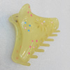 Fashional hair Clip with Plastic, 87x58mm, Sold by Group