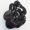 Fashional hair Clip with Plastic, Flower 77x51mm, Sold by Group