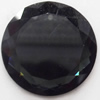 Crystal Cabochons, Flat Round, 30mm, Sold by Bag