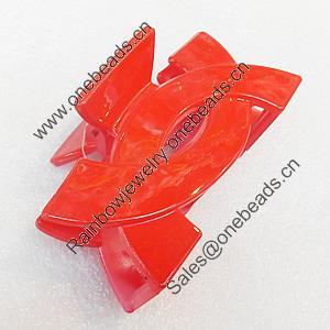 Fashional hair Clip with Plastic, 81x46mm, Sold by Group