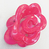 Fashional hair Clip with Plastic, Flower 77x52mm, Sold by Group