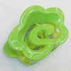 Fashional hair Clip with Plastic, Flower 77x52mm, Sold by Group