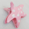 Fashional hair Clip with Plastic, Star 88mm, Sold by Group