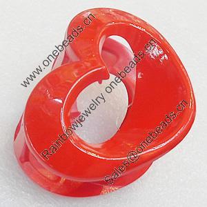 Fashional hair Clip with Plastic, Heart 63x49mm Sold by Group