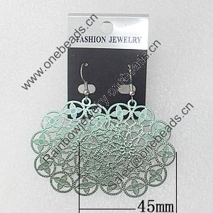 Iron Earrings, Flower 45mm, Sold by Group