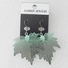 Iron Earrings, Leaf 44x41mm, Sold by Group