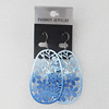 Iron Earrings, 53x22mm, Sold by Group